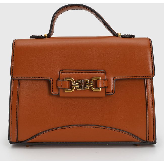 Bolsa Média Feminina Santa Lolla Corrente Caramelo