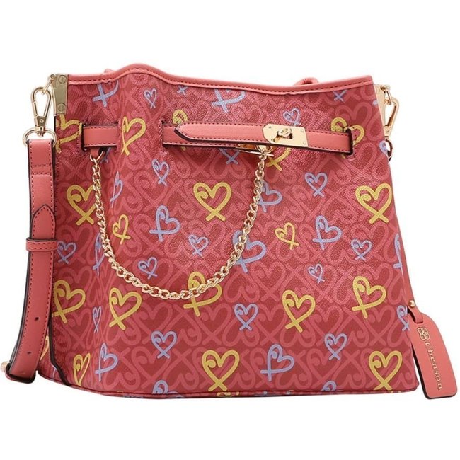 Bolsa Feminina Chenson Classic Heart Rosa 3484785