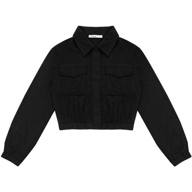 Jaqueta Feminino em Viscose Dobby Endless Preto