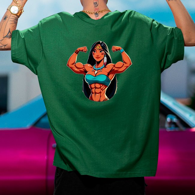 Camiseta Oversized Poca Academia Verde