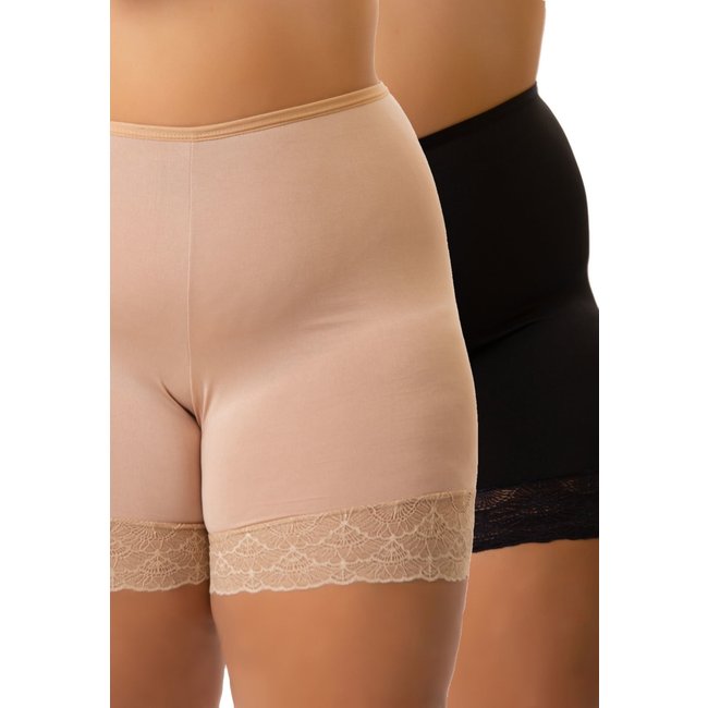Kit 2 Short Anágua Plus Size MdMix Modeladora Cintura Alta