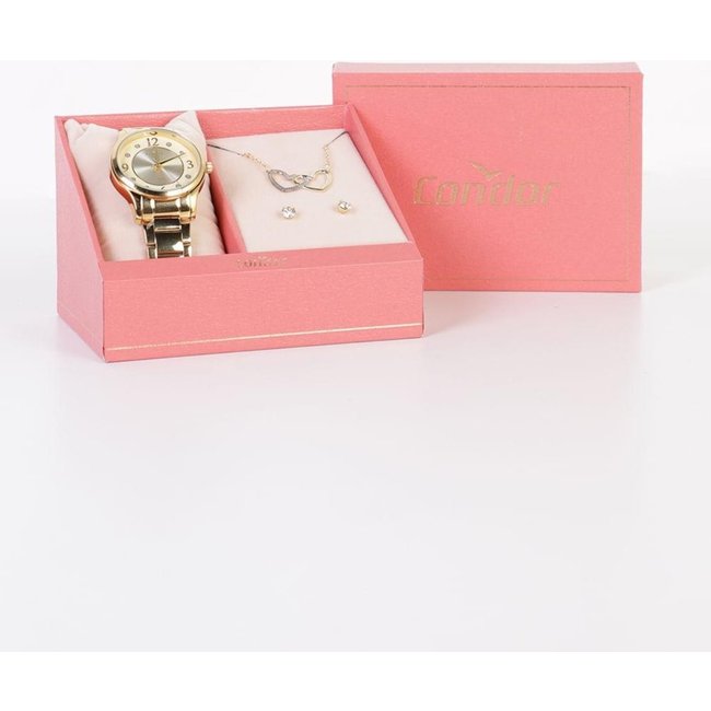 Relógio Condor Feminino Dourado/ UNICO