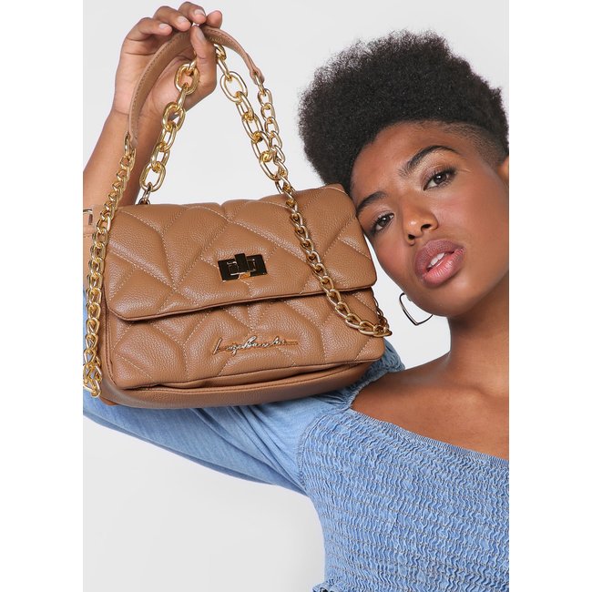 Bolsa Luiza Barcelos Matelassê Bege