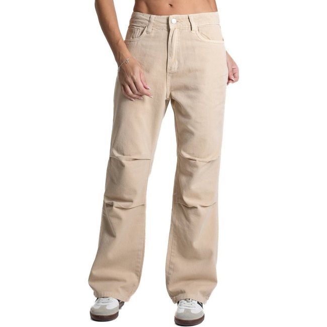 Calça Sarja Sawary Reta - 282131 - Bege - Sawary