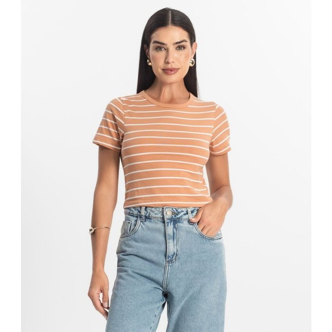 Blusa Feminina em Cotton Leve Rovitex Marrom