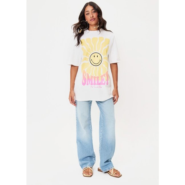 T-Shirt Oversized Alongada Smiley My Favorite Things