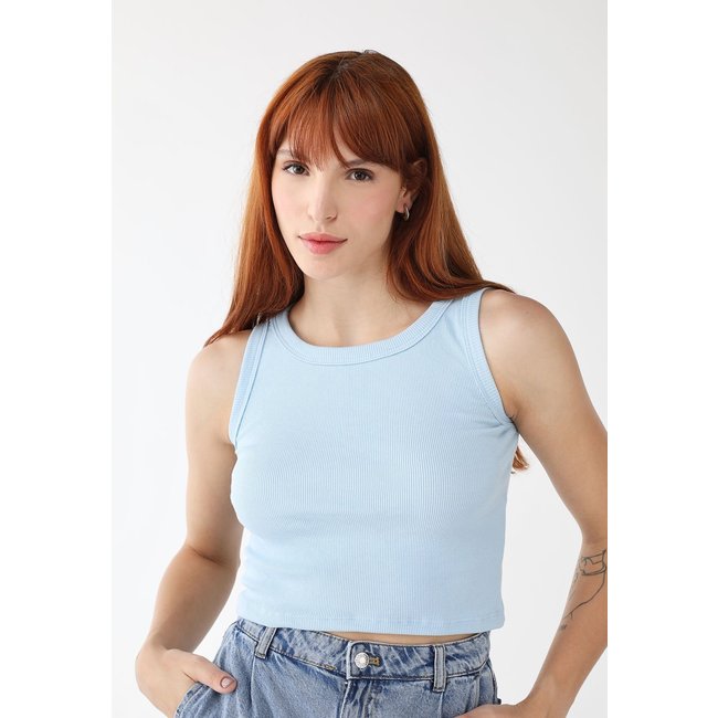 Cropped Levosch Regata Ribana Azul Claro