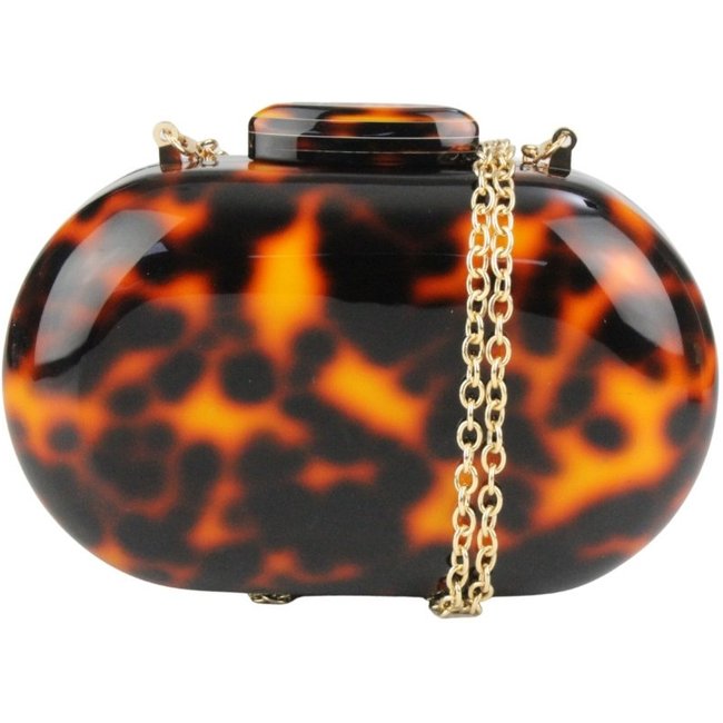 Clutch Crisfael Acrílico Estampado - Amélie