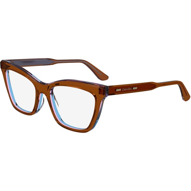 Armação de Óculos Calvin Klein CK24517 227 - Marrom Crystal 52