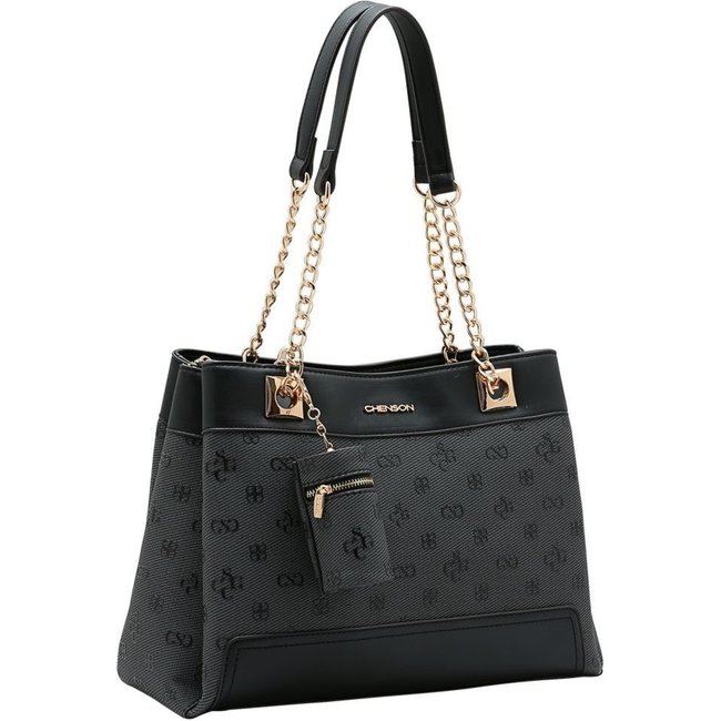 Bolsa Feminina Chenson Monograma Atemporal 3485412 Preto