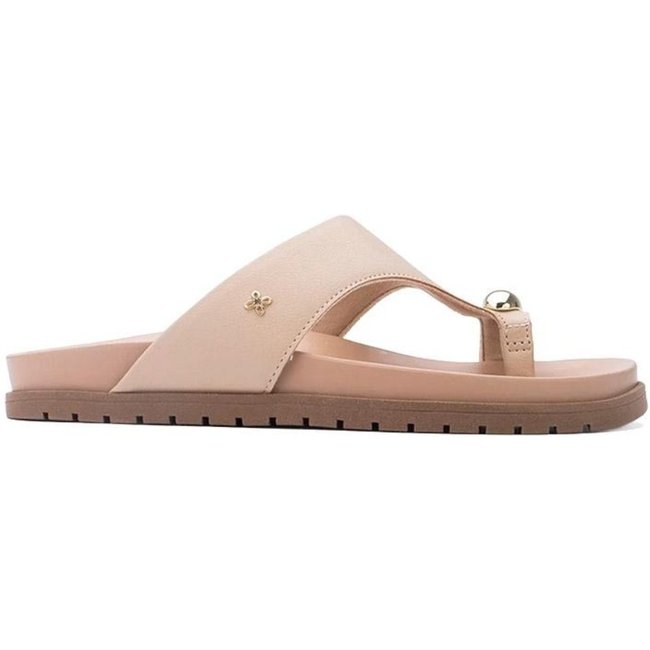 Tamanco Flatform Softli Bege Incolor