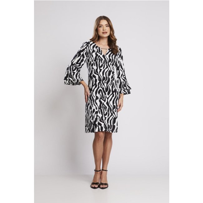 Vestido Rubinella Estampado Zebra Unica