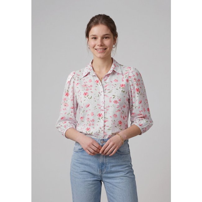 Camisa Intens Manga 3/4 Viscolinho Vermelho