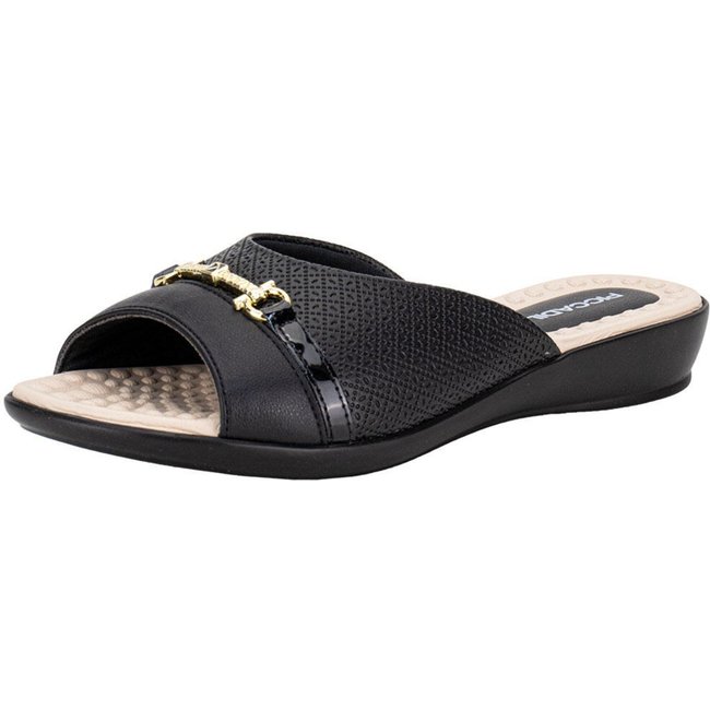 Tamanco Feminino Anabela Piccadilly 500404 0080404 Preto