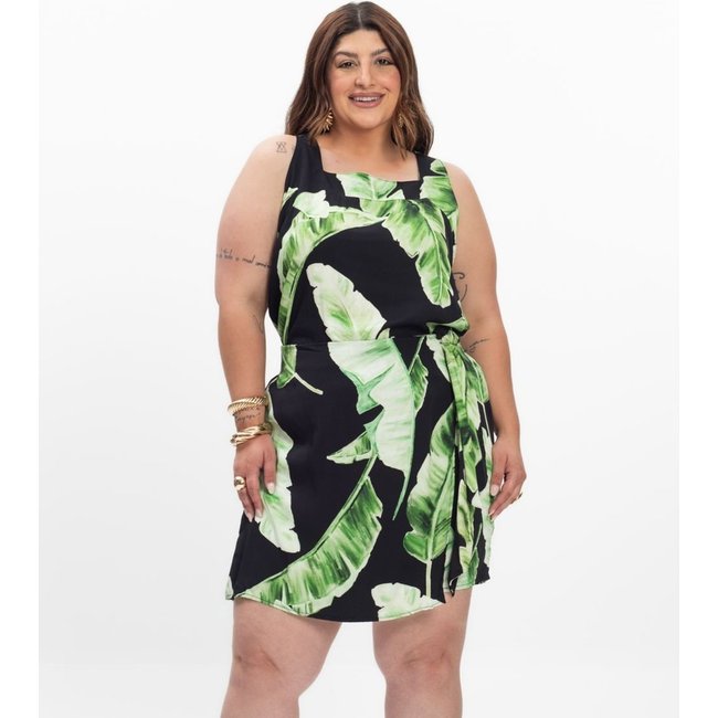 Shorts Saia Feminino Plus Size Secret Glam Preto
