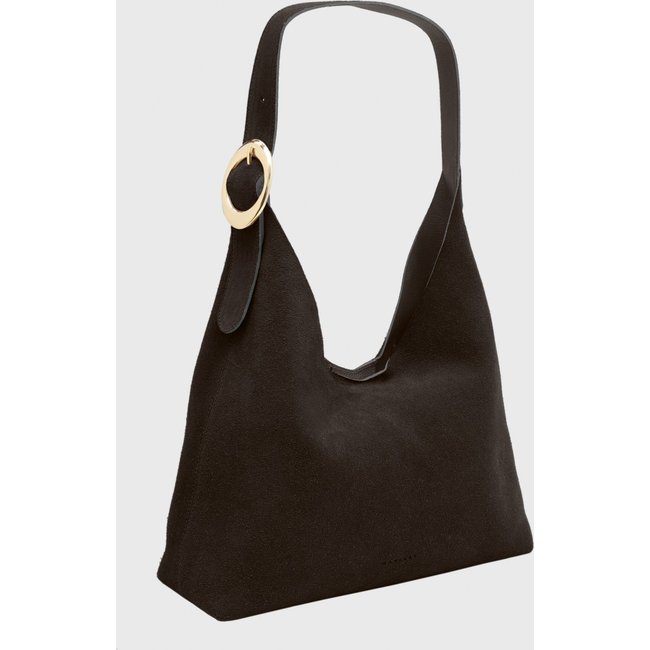 Bolsa Shoulder Hobo Couro Mariart Cajuzinho Café