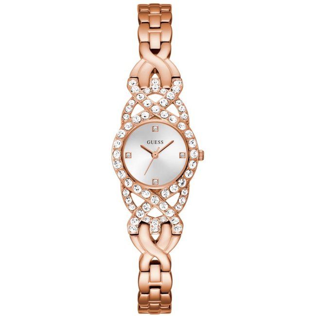Relógio Guess Feminino Bracelete Cristais Rosé Guess