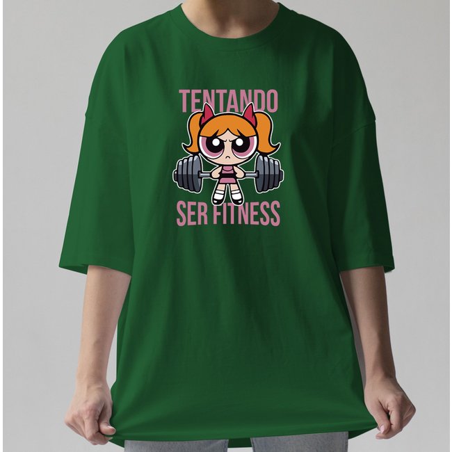 Camiseta Oversized Florzinha TSF Academia Verde