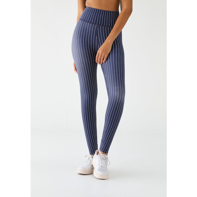 Legging Fila Ajustada Future Sports Pinstrip Azul