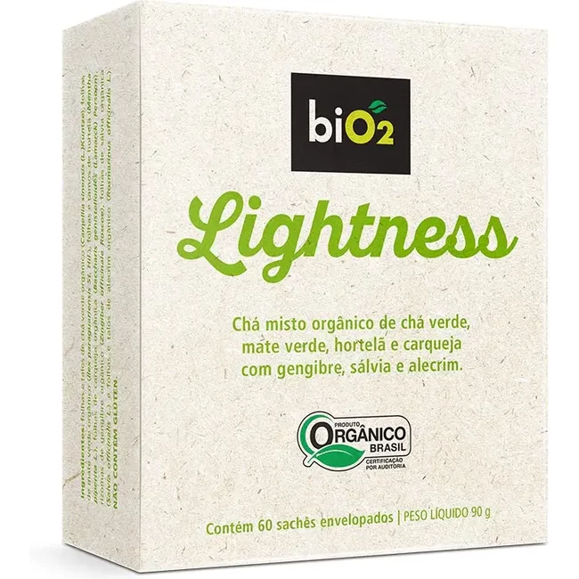 Chá Misto de Ervas Orgânico biO2 Lightness 60 Sachês