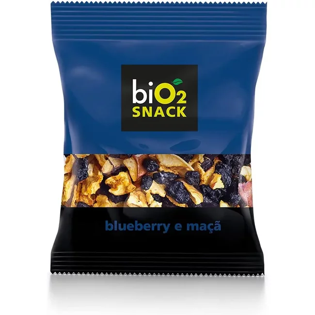 Mix de Maça e Mirtilo(Blueberry) Desidratados biO2 Snack 50 g