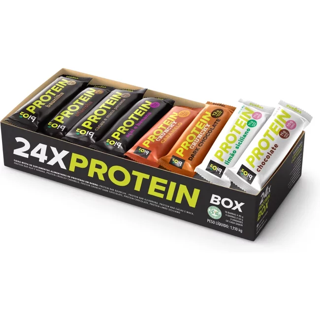 Mix Barras de Proteína 24 barras 8 sabores biO2 Protein Box