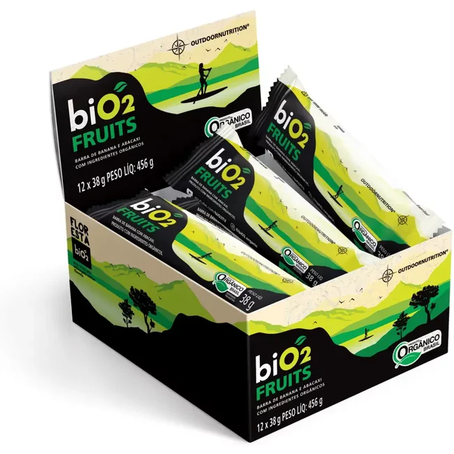 Barra Orgânica de Banana com Abacaxi biO2 Fruits 38 g