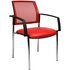 2 Topstar Besucherstühle BtoB 10 BB290A S01 rot Stoff