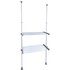 WENKO Teleskop-Garderobe Herkules Twin 50612100 grau Metall 73,0 – 120,0 x 165,0 – 300,0 cm