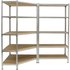 Simonrack Schwerlastregal MADERCLICK CORNER 5 8425437135323 silber 180,0 x 40,0 x 180,0 cm