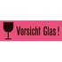 1.000 HERMA Warnetiketten 6750 rot »Vorsicht Glas!« 118,0 x 39,0 mm