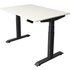 Kerkmann Move 4 elektrisch höhenverstellbarer Schreibtisch weiß rechteckig, T-Fuß-Gestell grau 120,0 x 80,0 cm