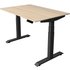 Kerkmann Move 4 elektrisch höhenverstellbarer Schreibtisch ahorn rechteckig, T-Fuß-Gestell grau 120,0 x 80,0 cm