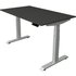Kerkmann Move 4 elektrisch höhenverstellbarer Schreibtisch anthrazit rechteckig, T-Fuß-Gestell silber 140,0 x 80,0 cm