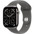 Apple Watch Series 11 46 mm Titan (GPS+Cellular) Sportarmband S/M steingrau, natur