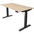 Kerkmann Move 4 elektrisch höhenverstellbarer Schreibtisch ahorn rechteckig, T-Fuß-Gestell grau 160,0 x 80,0 cm