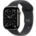 Apple Watch Series 11 46 mm Titan (GPS+Cellular) Sportarmband S/M schwarz, schiefer