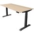 Kerkmann Move 4 elektrisch höhenverstellbarer Schreibtisch ahorn rechteckig, T-Fuß-Gestell grau 180,0 x 80,0 cm