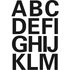 HERMA Klebebuchstaben 4167 Buchstaben A-Z, schwarz 25,0 x 25,0 mm, 30 Etiketten