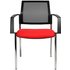 2 Topstar Besucherstühle BtoB 10 BB290A G210 rot, schwarz Stoff
