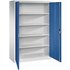 CP Stahlschrank C 2000 Acurado 9480-000 S10590 enzianblau, lichtgrau 120,0 x 50,0 x 195,0 cm, aufgebaut
