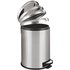 WENKO Leman Mülleimer 20,0 l silber