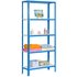 Simonrack Schwerlastregal SIMONHOME CLICK COLOR PLUS 5 8435104940419 blau, weiß 100,0 x 30,0 x 180,0 cm