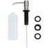 WENKO Seifenspender Monti 54739100 silber Edelstahl/Kunststoff 400,0 ml