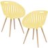 2 Topstar Schalenstühle T2023 FZ20EIY-2 gelb Kunststoff