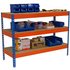Simonrack Werkbank SIMONWORK BASIC 3 orange, blau 120,0 x 60,0 x 90,0 cm
