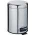 WENKO Leman Kosmetikeimer 5,0 l silber, glänzend
