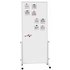 MAUL mobiles Whiteboard easy2move 75,0 x 180,0 cm weiß kunststoffbeschichteter Stahl