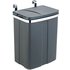 WENKO Mülleimer 12,0 l grau