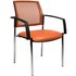 2 Topstar Besucherstühle BtoB 10 BB290A S14 orange Stoff